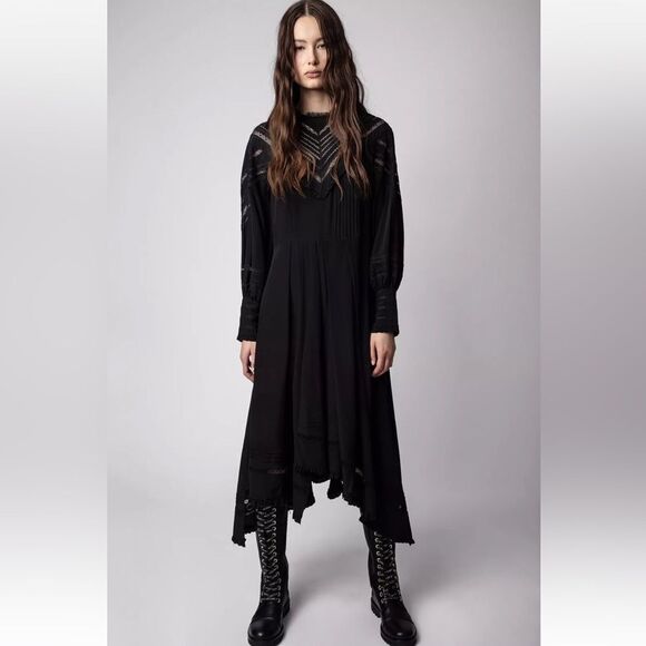 Zadig & Voltaire Rozyl CDC Dress  Black Size XS NEW $1098 - Picture 3 of 13